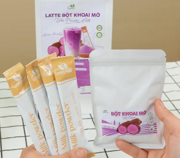 Sản phẩm latte khoai mo tro thanh xu huong do uong hot tai han quoc 651i6wil — Công Ty TNHH Thương Mại Dịch Vụ Goodprice Việt Nam — MST 0313349134