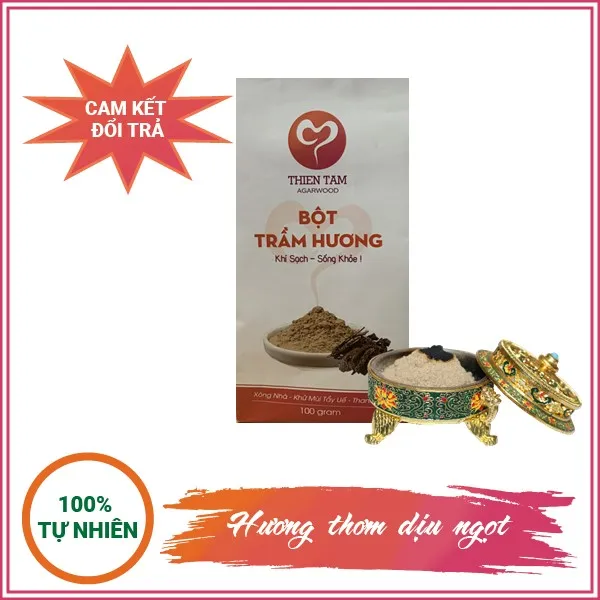 Sản phẩm bot tram huong 100gr.JPG — Công Ty Cổ Phần Trầm Hương Thiên Tâm — MST 0313364213