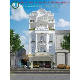 Sản phẩm mau thiet ke nha ong dep 3 tang phong cach hien dai 124 0 138 — Xây Dựng Sông Ba - Công Ty TNHH Tư Vấn Đầu Tư Xây Dựng Sông Ba — MST 0313387281