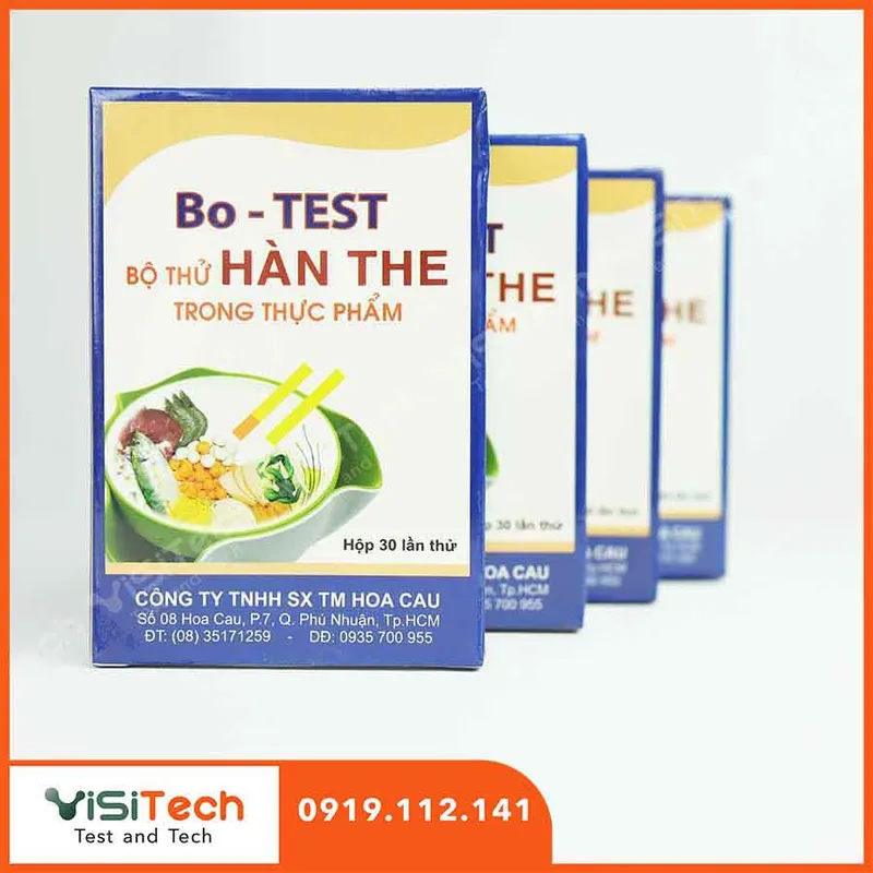 Sản phẩm Bo kit thu han the kiem tra nhanh han the trong thuc pham tai Visitech — Công Ty TNHH Khoa Học Kỹ Thuật Việt Sinh — MST 0313396399