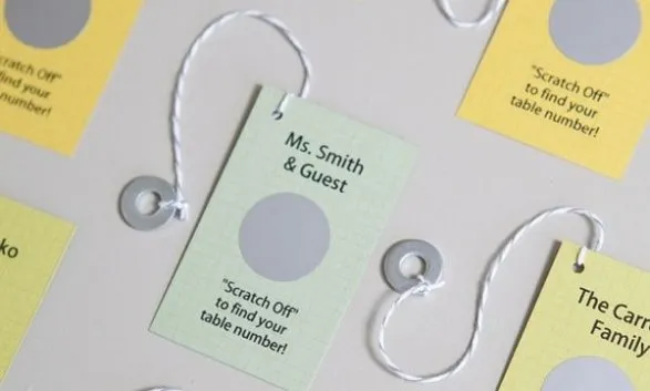 Sản phẩm Easily make your own scratcher escort cards  587x353 2 — Bao Bì Việt In - Công Ty TNHH Bao Bì Việt In — MST 0313397402