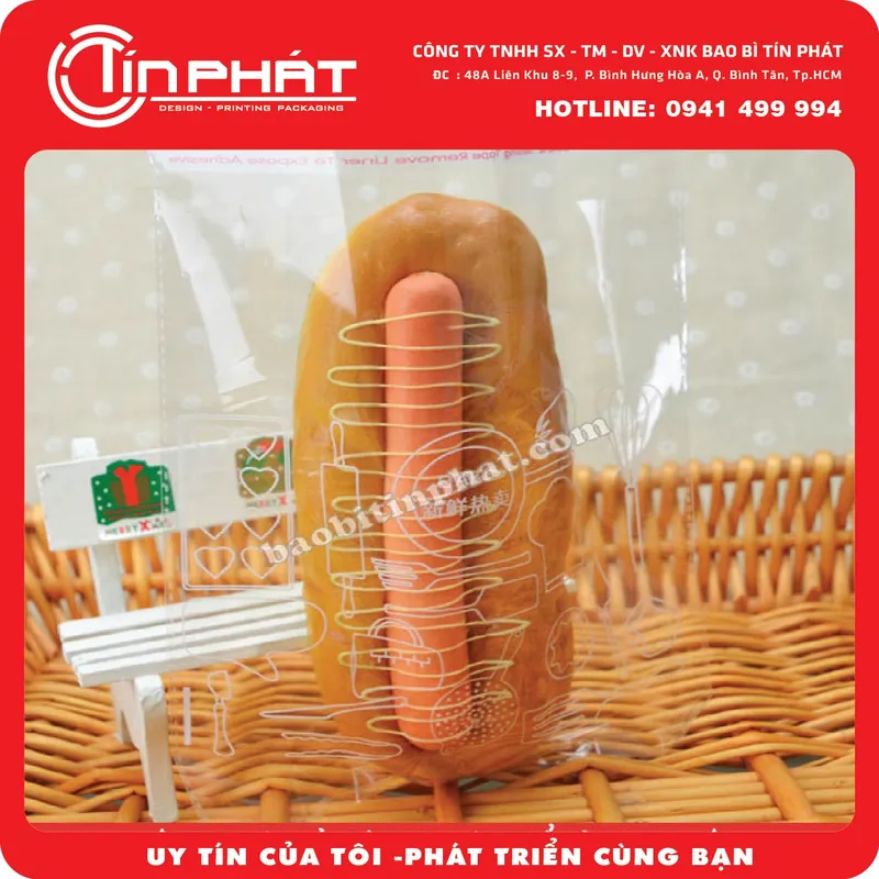 Sản phẩm bao bi bánh mi TP 01 — Công Ty TNHH Sản Xuất Thương Mại Dịch Vụ Xuất Nhập Khẩu Bao Bì Tín Phát — MST 0313408774