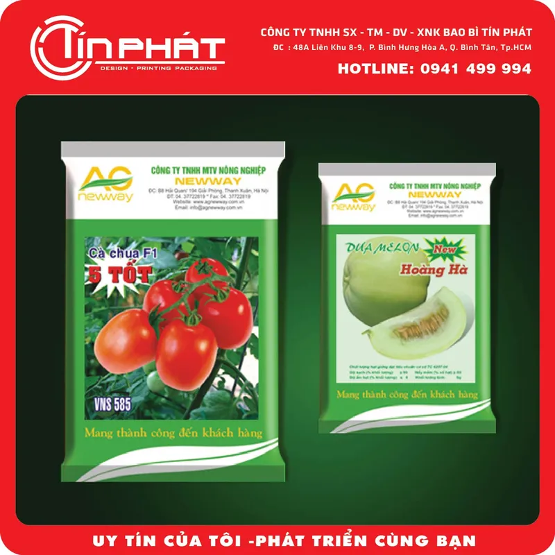 Sản phẩm bao bi hat giong TP 01 — Công Ty TNHH Sản Xuất Thương Mại Dịch Vụ Xuất Nhập Khẩu Bao Bì Tín Phát — MST 0313408774