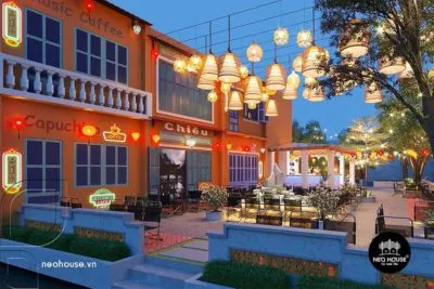 Sản phẩm thiet ke quan cafe san vuon bia 400x267 — Kiến Trúc Xây Dựng NEOHOUSE - Công Ty Cổ Phần Kiến Trúc Xây Dựng NEOHOUSE — MST 0313420940