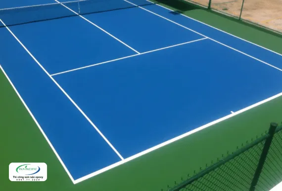 Sản phẩm thi cong son epoxy cho san cau long — Thi Công Sơn Epoxy Pan Pacific - Công Ty TNHH Thương Mại Dịch Vụ Pan Pacific — MST 0313421768