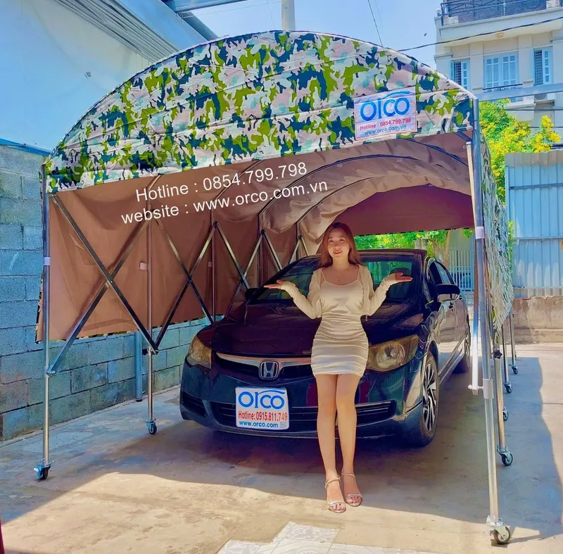 Sản phẩm nha de xe o to di dong che lung orco com vn.jpg — Xưởng Gia Công Bạt Nhựa - Công Ty TNHH Mái Hiên Thông Minh — MST 0313423405