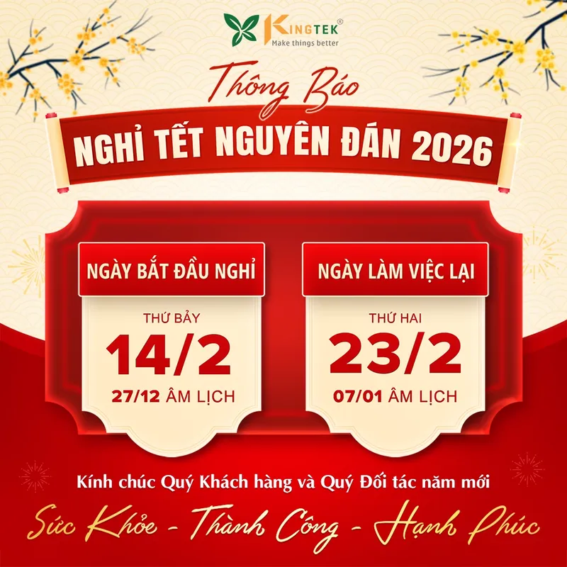Sản phẩm thong bao nghi tet nguyen dan 2026 — Công Ty Cổ Phần Năng Lượng KINGTEK — MST 0313438754