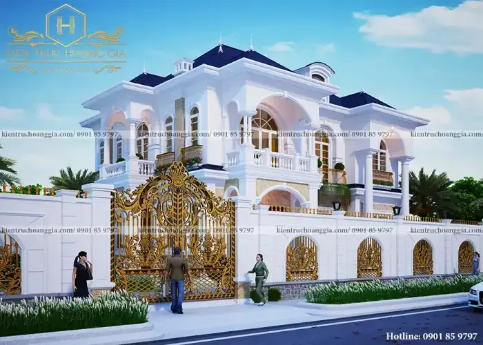 Sản phẩm biet thu san vuon anh vinh chi yen 1681981941 — Công Ty Thiết Kế Xây Dựng Kiến Trúc Hoàng Gia — MST 0313459070