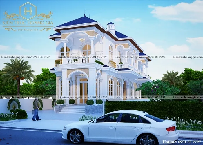 Sản phẩm biet thu tan co dien binh phuoc700px 17 1614918578 — Công Ty Thiết Kế Xây Dựng Kiến Trúc Hoàng Gia — MST 0313459070