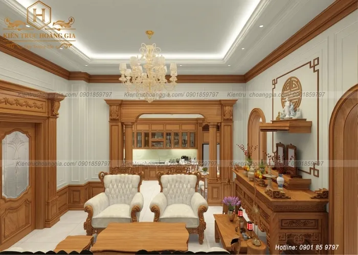 Sản phẩm mau thiet ke noi that tan co dien go tu nhien 5 1635497663 — Công Ty Thiết Kế Xây Dựng Kiến Trúc Hoàng Gia — MST 0313459070