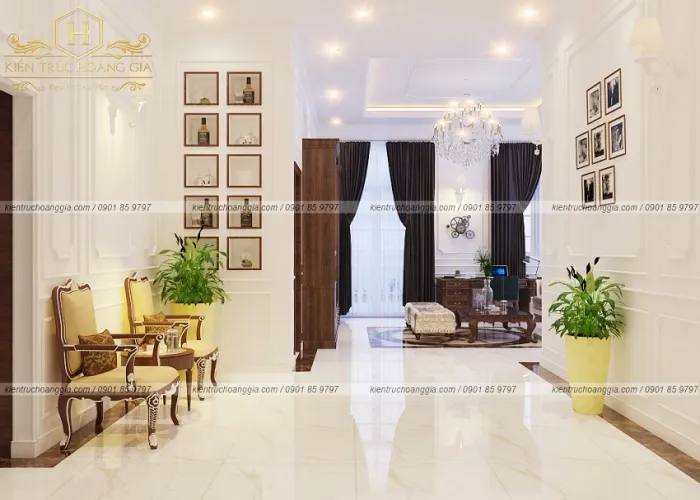 Sản phẩm noi that biet thu nha vuon 3 phong ngu 850 18 1622105857 — Công Ty Thiết Kế Xây Dựng Kiến Trúc Hoàng Gia — MST 0313459070