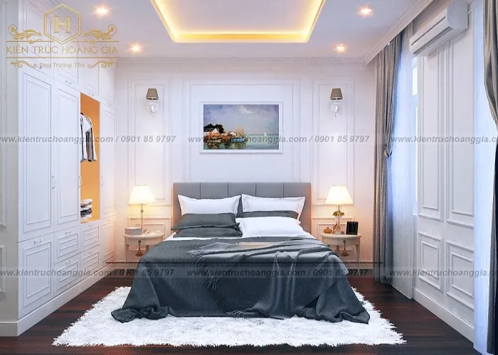 Sản phẩm noi that nha pho dep tan co dien 700px 1631941835 — Công Ty Thiết Kế Xây Dựng Kiến Trúc Hoàng Gia — MST 0313459070
