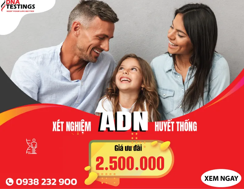 Sản phẩm gia xet nghiem adn cha con 01 — Công Ty TNHH MTV Thương Mại Và Dịch Vụ DNA TESTINGS — MST 0313459095