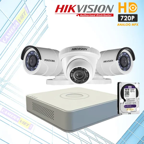 Sản phẩm Tron Bo 3 Camera Hikvision 1.0Mp 600x600 — Công Ty TNHH Thương Mại Công Nghệ Đăng Nguyễn — MST 0313463479
