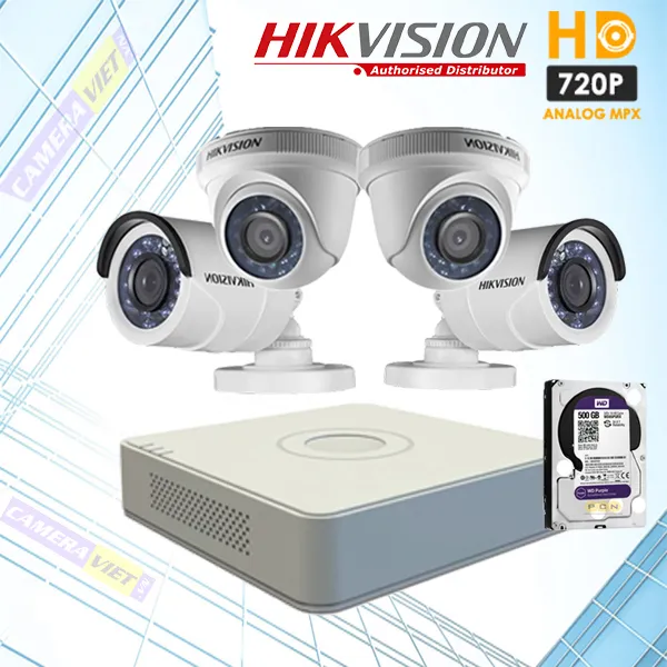 Sản phẩm Tron Bo 4 Camera Hikvision 1.0Mp 600x600 — Công Ty TNHH Thương Mại Công Nghệ Đăng Nguyễn — MST 0313463479