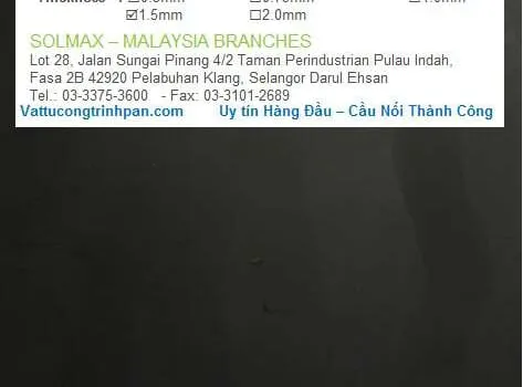 Sản phẩm mang chong tham hdpe solmax Sp1.5 473x350 — Công Ty TNHH Xây Dựng Và Thương Mại Phú An Nam — MST 0313494170