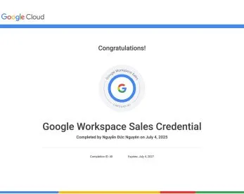 Sản phẩm Google Workspace Sales Credential 4 rd9wvjsies81gg2093y3kpvmup88zfwvxhp4t5syo8 — Công Ty TNHH Công Nghệ Mật Mã — MST 0313496639