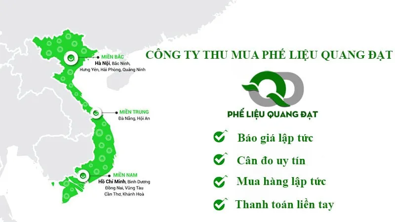 Sản phẩm thu mua toan quoc quang dat — Công Ty TNHH Thương Mại Phế Liệu Quang Đạt — MST 0313551100