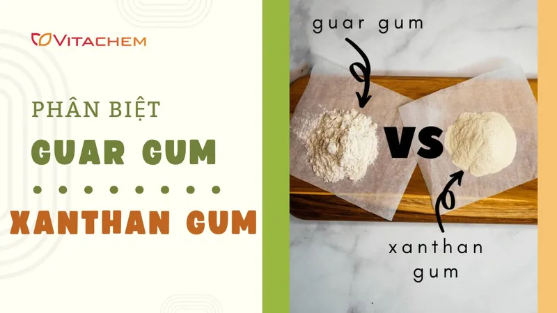 Sản phẩm Phan biet Guar Gum vs Xanthan Gum — Công Ty TNHH Vitachem Ingredients — MST 0313551397
