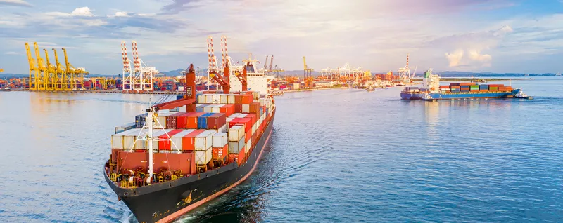 Sản phẩm container ship arriving commercial port — Giám Định Cargo Control - Công Ty TNHH Dịch Vụ Kỹ Thuật Hàng Hải Cargo Control — MST 0313571361