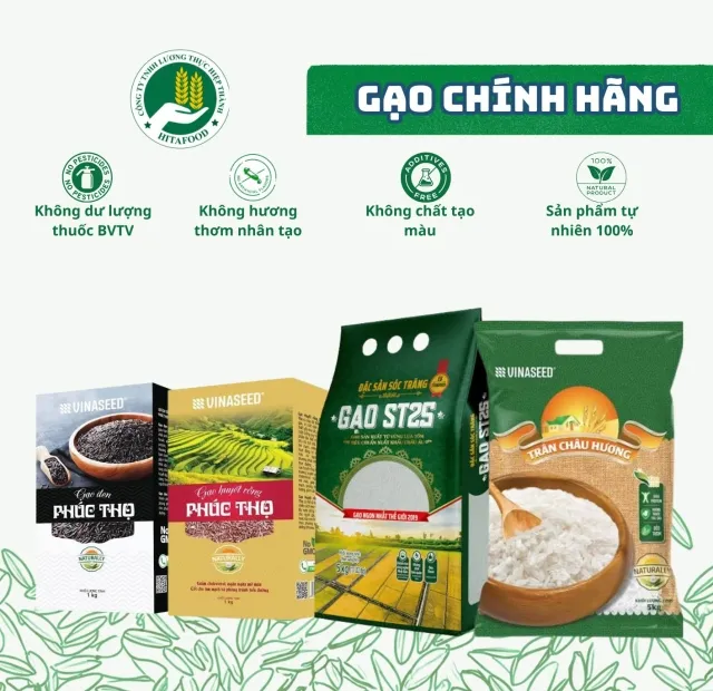 Sản phẩm gao vinaseed14 2629 — Lương Thực Hiệp Thành - Công Ty TNHH Lương Thực Hiệp Thành — MST 0313600728