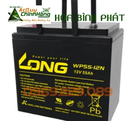 Sản phẩm ac quy kin khi (vrla agm) long 12v 55ah  wp55 12n 6983 — ắc Quy Hòa Bình Phát - Công Ty TNHH Ắc Quy Hòa Bình Phát — MST 0313603937
