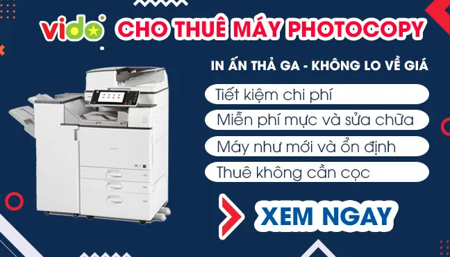 Sản phẩm cho thue may photocopy gia re tai hcm vido 7 12 — Cho Thuê Máy Photocopy Vido - Công Ty TNHH Dịch Vụ Tin Học Vido — MST 0313604930