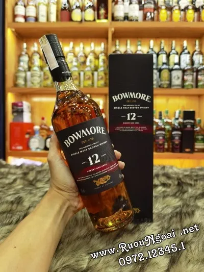 Sản phẩm ruou bowmore 12yo sherry 1 — Công Ty TNHH TM Rượu Ngoại.net — MST 0313617288