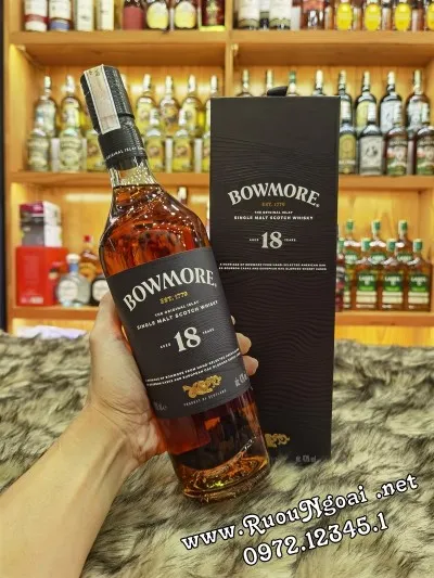 Sản phẩm ruou bowmore 18yo 1 — Công Ty TNHH TM Rượu Ngoại.net — MST 0313617288