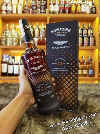 Sản phẩm ruou bowmore 21yo aston martin edition 1 1 — Công Ty TNHH TM Rượu Ngoại.net — MST 0313617288