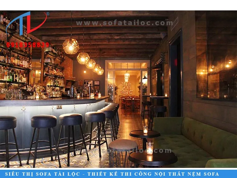 Sản phẩm dong ghe sofa quan bar — Sofa Tài Lộc - Công Ty TNHH Công Nghệ - Kỹ Thuật Và Kiến Trúc INTER-ART Tài Lộc — MST 0313628441