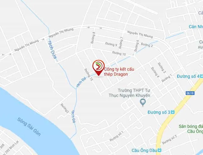 Sản phẩm map footer — Công Ty Cổ Phần Kết Cấu Thép Dragon — MST 0313639387
