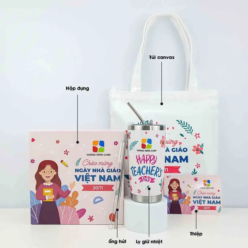 Sản phẩm set qua tang 20 11 tang co giao ly giu nhiet tui canvas gs12 1024x1024 — Công Ty TNHH Hoàng Thiên Vũ — MST 0313675473