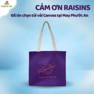 Sản phẩm tui canvas raisins 300x300 — May Balo Theo Yêu Cầu - Công Ty TNHH Sản Xuất Phước An — MST 0313704244