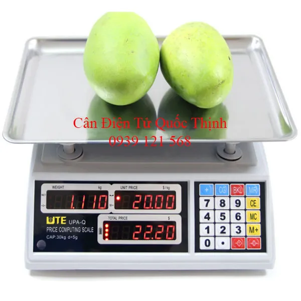 Sản phẩm can dien tu ute upa q 30kg_s2334 — Cân Điện Tử Quốc Thịnh - Công Ty TNHH Sản Xuất - Thương Mại - Dịch Vụ Cân Điện
Tử Quốc Thịnh — MST 0313712044