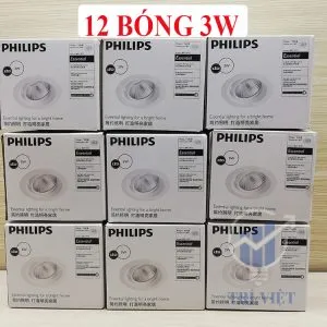 Sản phẩm 12 bóng 3W philips 300x300 — Công Ty Trách Nhiệm Hữu Hạn Thương Mại Dịch Vụ Kỹ Thuật Điện Trí Việt — MST 0313737962