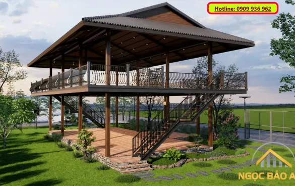Sản phẩm thiet ke thi cong nha thep 2 tang 8653 — Công Ty TNHH Xây Dựng Ngọc Bảo Anh — MST 0313756066
