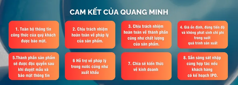 Sản phẩm Cam ket cua Quang Minh — Công Ty TNHH Dạy Nghề Sản Xuất Mỹ Phẩm Quang Minh — MST 0313760986