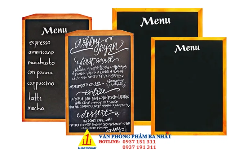 Sản phẩm bang menu treo tuong 4 1 — Văn Phòng Phẩm Ba Nhất - Công Ty TNHH Văn Phòng Phẩm Ba Nhất — MST 0313773664