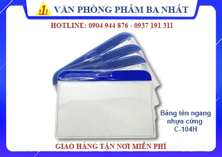 Sản phẩm bang ten nhua cung ngang c 104h vpp ba nhat — Văn Phòng Phẩm Ba Nhất - Công Ty TNHH Văn Phòng Phẩm Ba Nhất — MST 0313773664