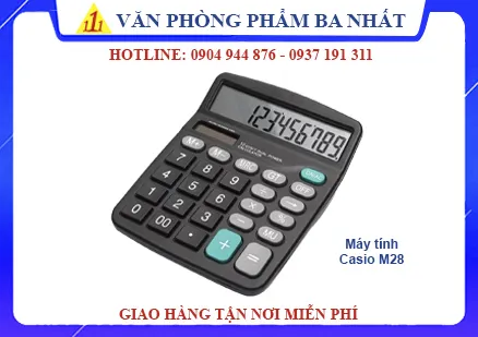Sản phẩm may tinh casio m28 gia re vpp ba nhat — Văn Phòng Phẩm Ba Nhất - Công Ty TNHH Văn Phòng Phẩm Ba Nhất — MST 0313773664