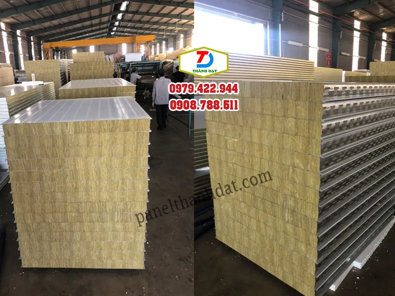 Sản phẩm panel rockwool — Công Ty TNHH Cách Nhiệt Cách Âm Thành Đạt — MST 0313779779