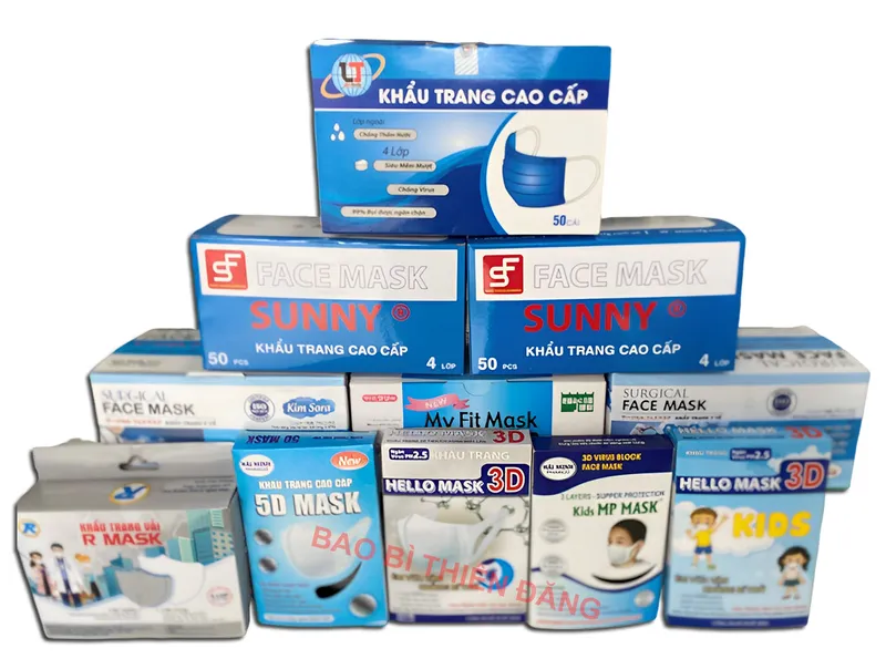 Sản phẩm hop giay dung khau trang y te h05 — Công Ty TNHH In Bao Bì Thiên Đăng — MST 0313809247