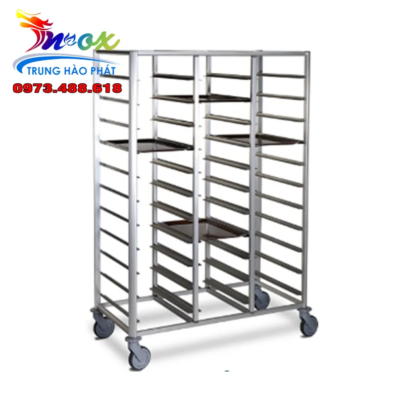 Sản phẩm XE DAY KHAY COM CONG NHAN — Inox Trung Hào Phát - Công Ty TNHH Inox Trung Hào Phát — MST 0313857441