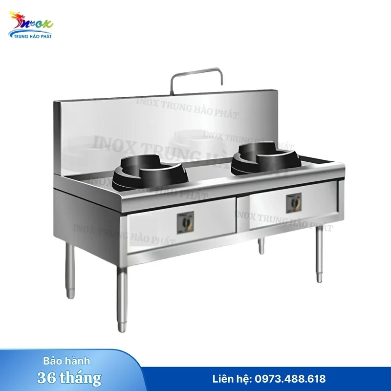 Sản phẩm bep a cong nghiep 2 hong — Inox Trung Hào Phát - Công Ty TNHH Inox Trung Hào Phát — MST 0313857441