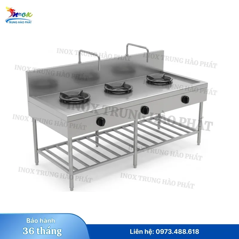 Sản phẩm bep a cong nghiep 3 hong ke duoi — Inox Trung Hào Phát - Công Ty TNHH Inox Trung Hào Phát — MST 0313857441