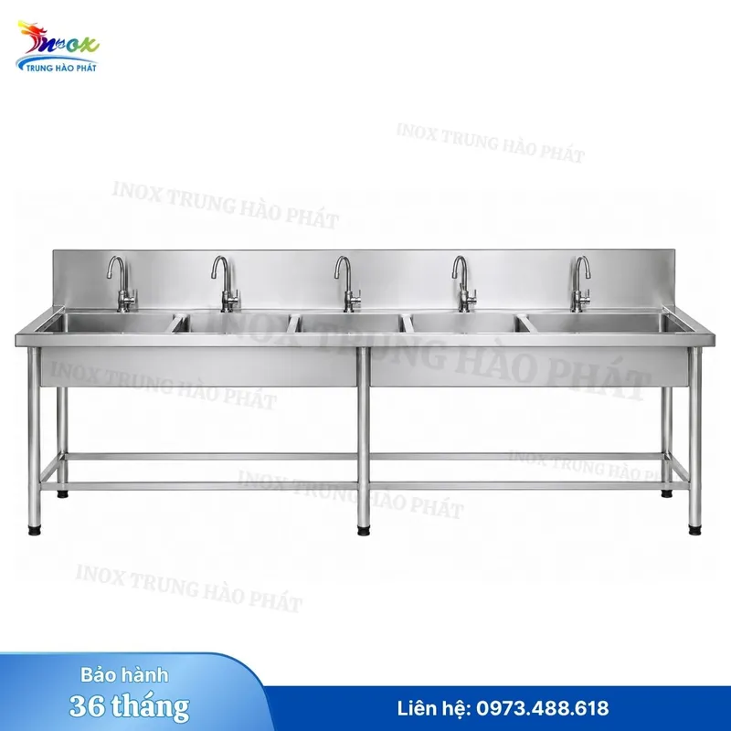 Sản phẩm chau rua tay inox cong nghiep 5 voi — Inox Trung Hào Phát - Công Ty TNHH Inox Trung Hào Phát — MST 0313857441