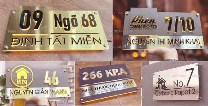 Sản phẩm Lam bien so nha theo yeu cau tai xuong Phan Long Laser — Quảng Cáo Ngọc Phát - Công Ty TNHH Thương Mại Dịch Vụ In ấn Quảng Cáo Ngọc Phát — MST 0313866615
