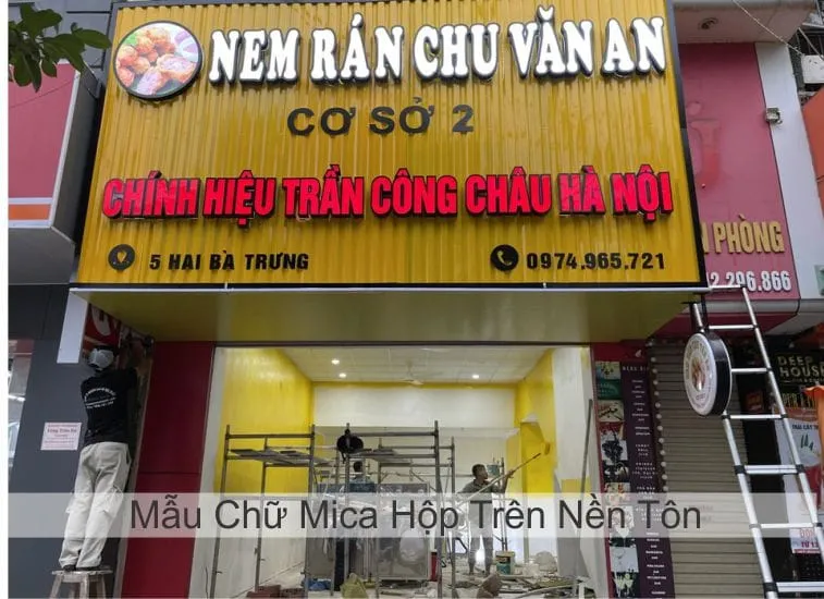 Sản phẩm chu noi mica gan tren nen ton — Quảng Cáo Ngọc Phát - Công Ty TNHH Thương Mại Dịch Vụ In ấn Quảng Cáo Ngọc Phát — MST 0313866615