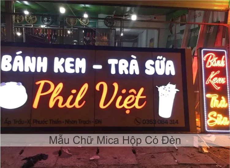 Sản phẩm chu noi mica quan kem — Quảng Cáo Ngọc Phát - Công Ty TNHH Thương Mại Dịch Vụ In ấn Quảng Cáo Ngọc Phát — MST 0313866615